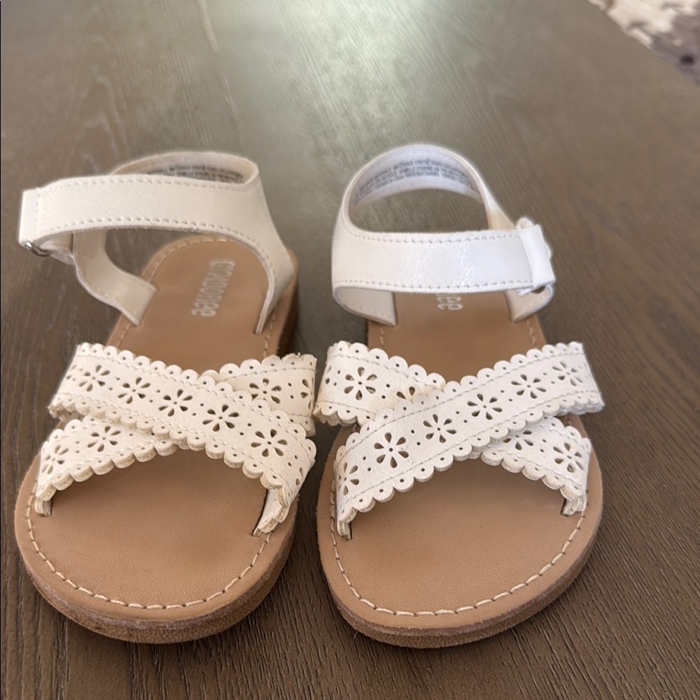 Gymboree White Sandals for Toddler girls size 11 - Picture 6 of 6